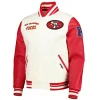 49ers San Francisco Cream Retro Varsity Jacket