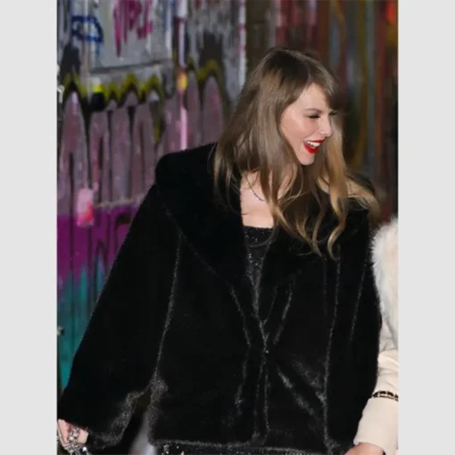 Taylor Swift 34th Birthday Faux Fur Coat For Sale