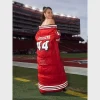 49ers Red Puffer Long Coat