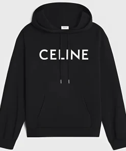 Unisex Black Celine Hoodie