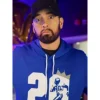 Eminem Barry Sanders Blue Hoodie