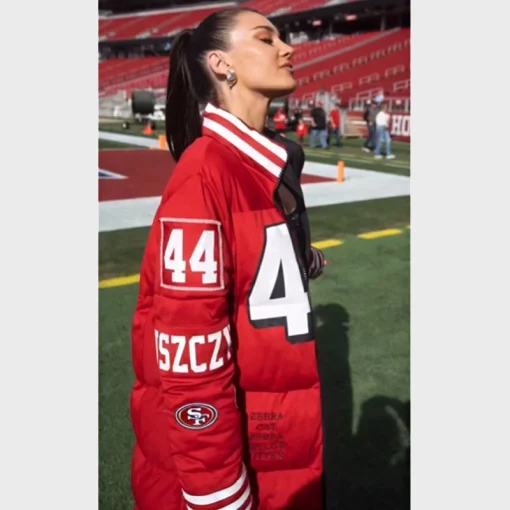 49ers Kristin Juszcztk Puffer Coat