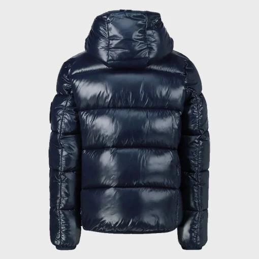 Save The Duck Blue Hooded Puffer Jacket