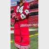Kristin Juszcztk 49ers Red Puffer Coat
