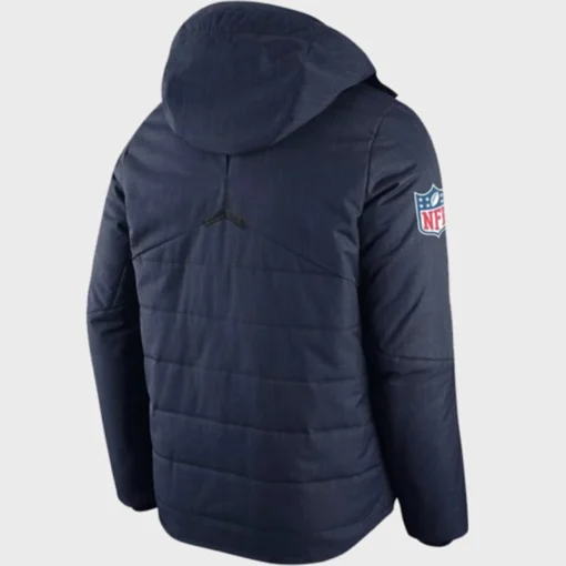 Bill Belichick New England Patriots Sideline Jacket Blue
