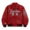 Yankees Red Leather Varsity Jacket