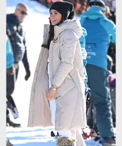 Calvin Klein Meghan Markle Quilted Maxi Puffer Jacket Coat