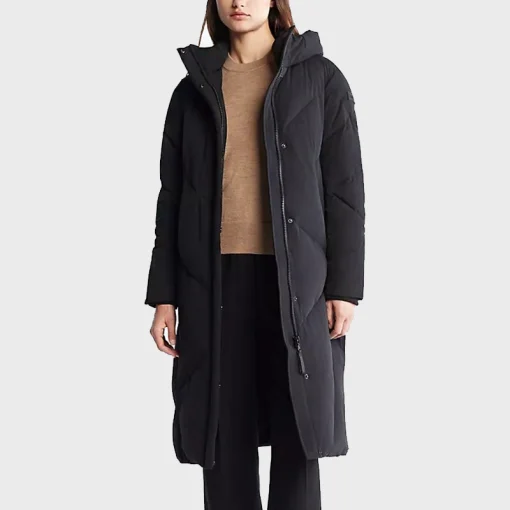 Calvin Klein Quilted Maxi Puffer Jacket Black