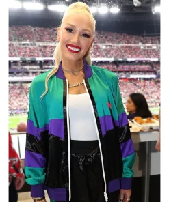 Gwen Stefani DSQUARED2 Colour-Block Jacket