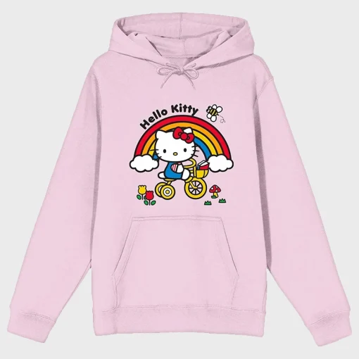 Womens Pullover Hello Kitty Pink Hoodie