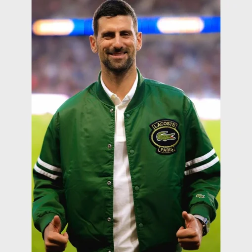 Novak Djokovic Lacoste Green Jacket