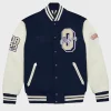 OVO Collegiate Navy Blue Varsity Jacket