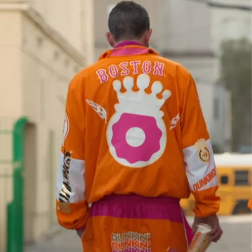 Ben Affleck Super Bowl Orange Dunkin Donuts Jacket