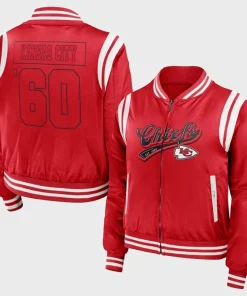Erin Andrews Chiefs Bomber Jacket Red