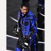 2024 Super Bowl LVIII Usher Black and Blue Sequin Jacket - Danezon