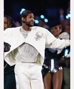 Usher White Super Bowl 2024 Jacket - Super Bowl White Jacket