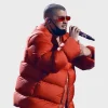 Bad Bunny Red Puffer Jacket