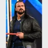 WWE Raw Drew McIntyre Black Leather Jacket For Sale