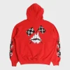 Trendy Red Chrome Hearts Hoodie Pullover