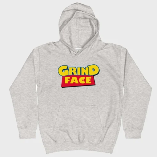 Grind Face Hoodie Grey