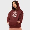 Happiness Comes In Waves Brown Hoodie