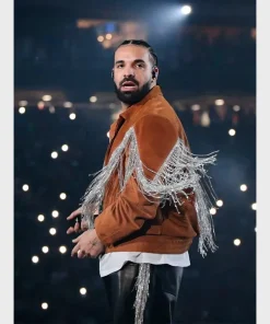 Drake Suede Brown Fringe Jacket