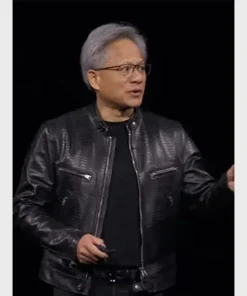 Nvidia-CEO-Jensen-Huang-Lizard-Embossed-Biker-Leather-Jacket