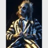 Michael Keaton Beetlejuice Suit Stripte