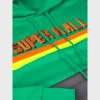 Super Mall Hoodie Green And Grey