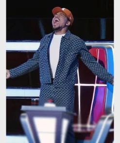 The Voice S25 Blue Printed Jacket