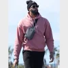 Los Angeles Lakers Anthony Davis Pink Pullover Hoodie