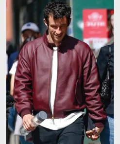 NYC Callum Turner Leather Jacket