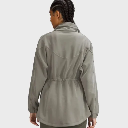 Unisex Cinch-Waist Softstreme Fleece Jacket Grey
