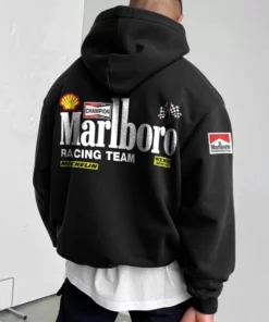 Marlboro Racing Pullover Black Hoodie
