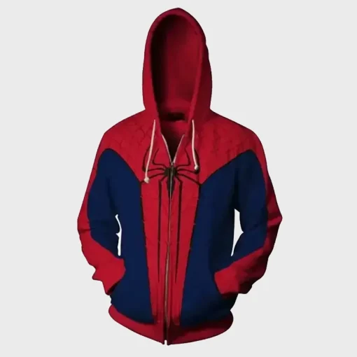 Trendy Spider-Man Zip Up Hoodie