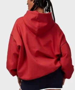 Factorie Red Pullover Hoodie For Womens