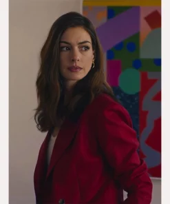 The Idea of You Anne Hathaway Blazer Red