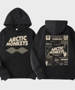 Trendy Arctic Monkeys Music Hoodie Black