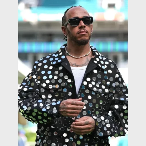 Lewis Hamilton F1 Miami Grand Prix Sequin Jacket