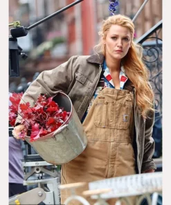 Blake Lively It Ends With Us Jacket Grey
