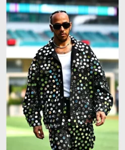 F1 Miami Grand Prix Lewis Hamilton Sequin Jacket