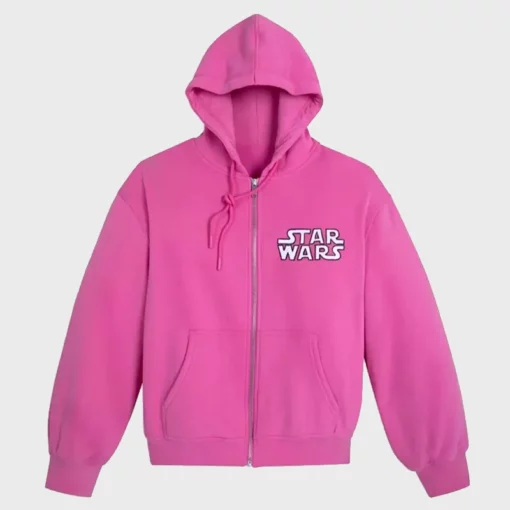 Star Wars Zip-up Pink Hoodie For Sale