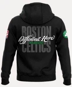 Boston Celtics Different Here Hoodie Black