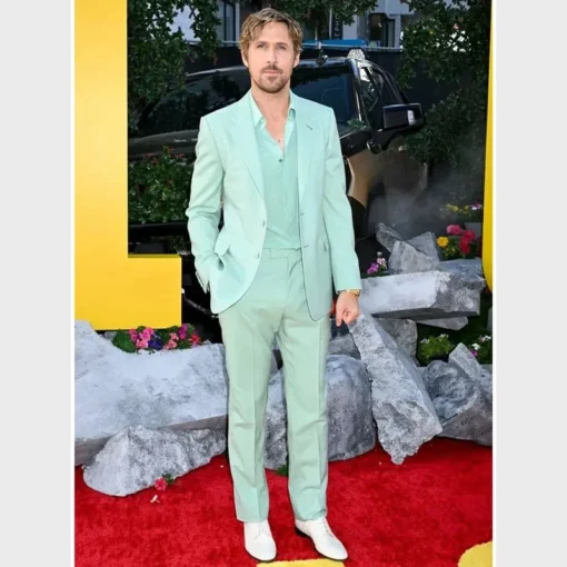 Trendy Mint Green Ryan Gosling GUCCI Suit