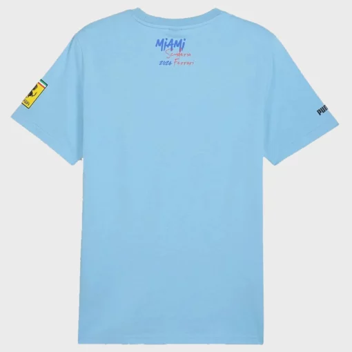 2024 Ferrari F1 Racing Miami Blue GP T-Shirt