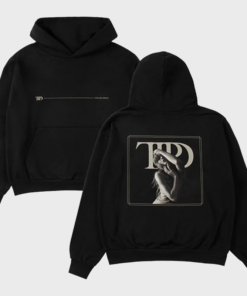 The Tortured Poets Department Spotify Black Taylor Swift Hoodie