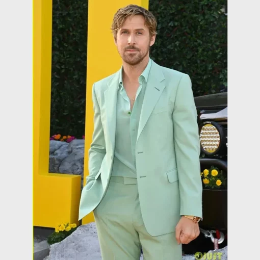 LA Premiere Ryan Gosling GUCCI Mint Green Suit