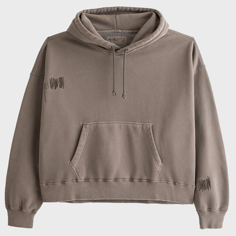 Pullover Essential Cropped Popover Hoodie For Men And Women