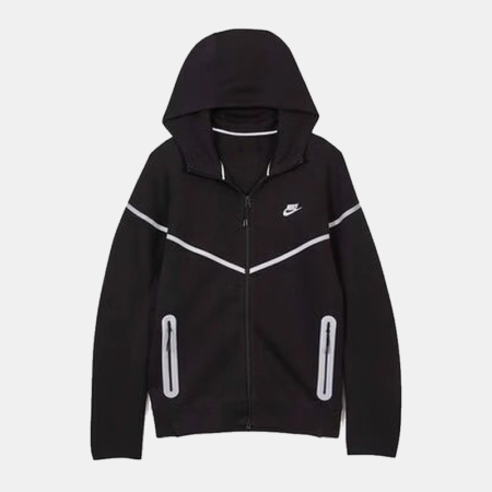 Windrunner Reflective Nike Tech Black Jacket - Danezon