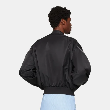 Timothée Chalamet Mowalola My City Bomber Jacket Black